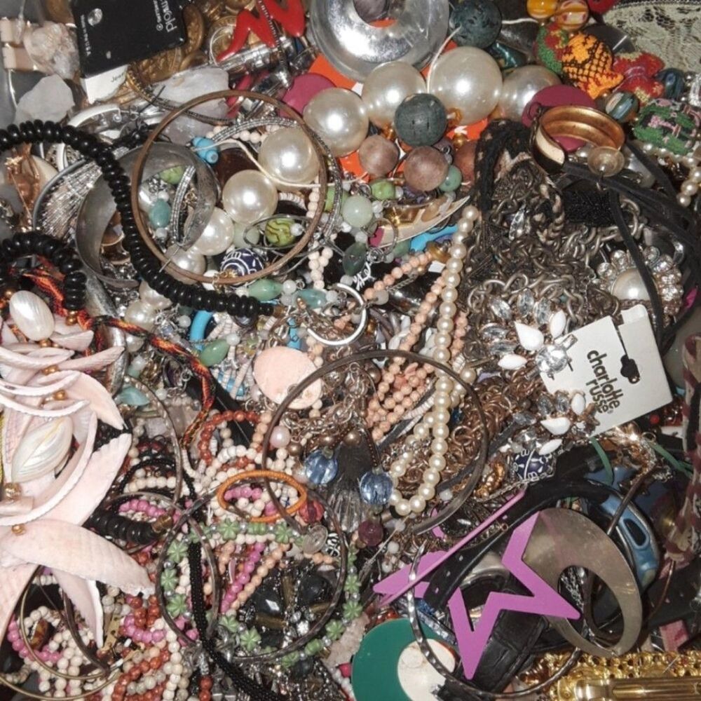 7 lb Mixed Jewelry Crafters lots junk